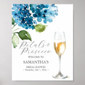 Poster Panneau de mariage avec pétales et prosecco imprim (Devant)