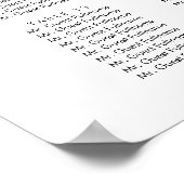 Poster Panneau de mariage avec plan de table et guirlande (Coin)