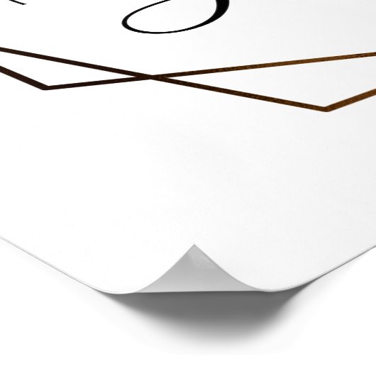 Poster Panneau de mariage avec siège en eucalyptus cadre (Coin)