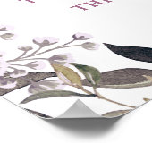 Poster Panneau de mariage avec stand photo floral Charme  (Coin)