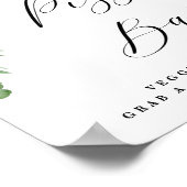 Poster Panneau de mariage avec texte pour buffet de pizza (Coin)