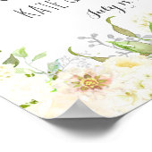 Poster Panneau de mariage, bienvenue, douche, affiche, ba (Coin)