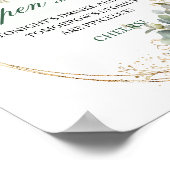 Poster Panneau de mariage Boho Dusty Green pour bar ouver (Coin)