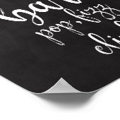Poster Panneau de mariage Bubbly Bar Chalkboard 8x10 (Coin)