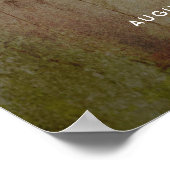 Poster Panneau de Mariage campagnard rustique de la lante (Coin)