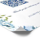 Poster Panneau de mariage Code QR Cadeau de Lune de Miel (Coin)