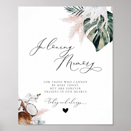 Poster Panneau de mariage commémoratif bleu poussiéreux d (Devant)