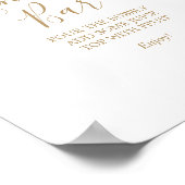 Poster Panneau de mariage de bar Mimosa à calligraphie do (Coin)