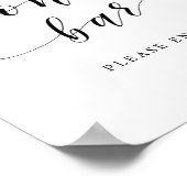 Poster Panneau de Mariage de calligraphie moderne (Coin)