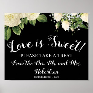 Poster Panneau de mariage de Love is Sweet Bridal Shower