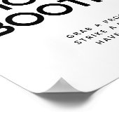 Poster Panneau de mariage de photomaton noir et blanc min (Coin)