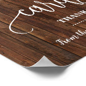 Poster Panneau de mariage de Shower Mariée occidentale de (Coin)