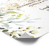 Poster Panneau de mariage de table de douceurs de bar de  (Coin)