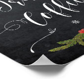 Poster Panneau de mariage d'hiver de café irlandais Noël (Coin)