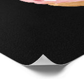 Poster Panneau de mariage Donut Bar - La vie est douce (Coin)