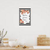 Poster Panneau de mariage drôle 'Vous pouvez danser' (Cuisine)