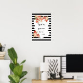 Poster Panneau de mariage drôle 'Vous pouvez danser' (Bureau à domicile)