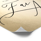 Poster Panneau de Mariage Écriture Calligraphique Le Ciel (Coin)