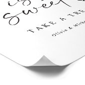 Poster Panneau de mariage écriture manuscrite moderne Lov (Coin)