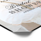 Poster Panneau de mariage élégant avec superposition de f (Coin)