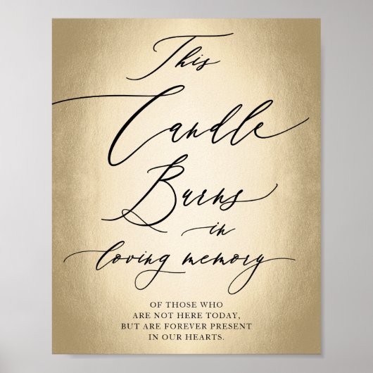 Poster Panneau de mariage en écriture calligraphique À la (Devant)