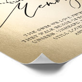 Poster Panneau de mariage en écriture calligraphique En s (Coin)