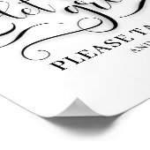 Poster Panneau de mariage Faisons grandir l'amour (Coin)