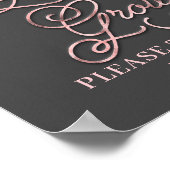 Poster Panneau de mariage Faisons grandir l'amour (Coin)