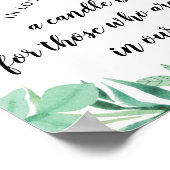 Poster Panneau de mariage Feuillage frais Menthe En souve (Coin)