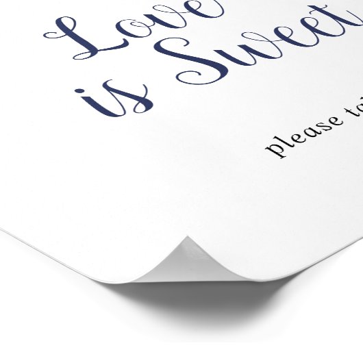 Poster Panneau de mariage Fleurs blanches classiques L'am (Coin)