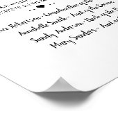 Poster Panneau de mariage Fleurs Bleues En Souvenir Affec (Coin)