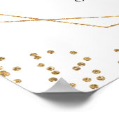 Poster Panneau de Mariage Fleurs Rouges de Bourgogne avec (Coin)