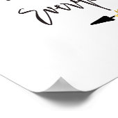 Poster Panneau de mariage floral Chaussures ici Amour par (Coin)