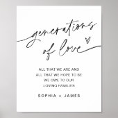 Poster Panneau de mariage Générations d'Amour EVERLEIGH (Devant)