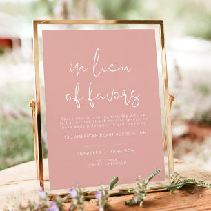 Poster Panneau de mariage LEAH Pastel Vibrant Au lieu des