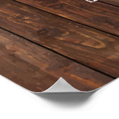 Poster Panneau de mariage Menu des boissons de verdure de (Coin)