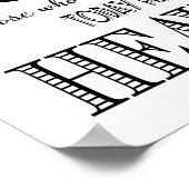 Poster Panneau de mariage moderne en mémoire d'un être ch (Coin)