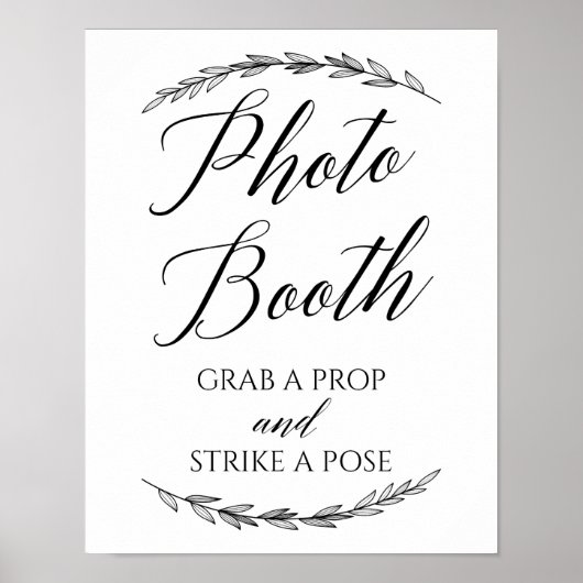 Poster Panneau de mariage – Photobooth Panneau de mariage (Devant)