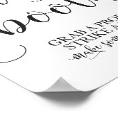 Poster Panneau de Mariage Photobooth - Prenez un Accessoi (Coin)