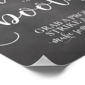 Poster Panneau de mariage Photobooth - Prenez un accessoi (Coin)