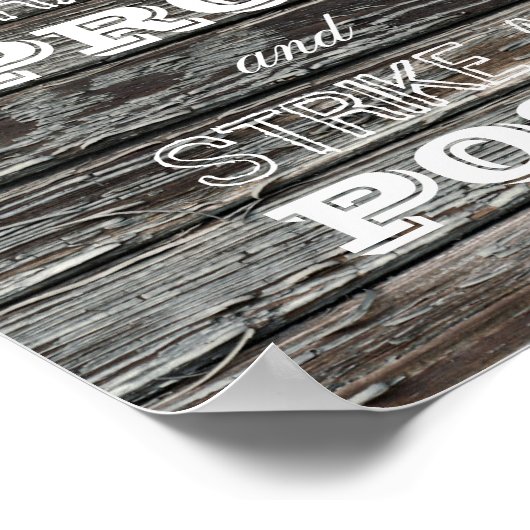 Poster Panneau de mariage - Prenez un accessoire et prene (Coin)