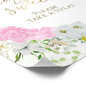 Poster Panneau de mariage printanier Fleur des champs L'a (Coin)