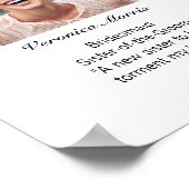 Poster Panneau de mariage 'Rencontrez nos proches' (Coin)