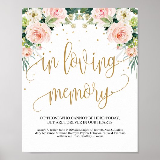 Poster Panneau de mariage rustique bohème en souvenir aim (Devant)