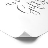 Poster Panneau de mariage sur la plage Cartes et Cadeaux (Coin)