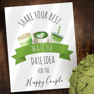 Poster Panneau de mariage thé matcha