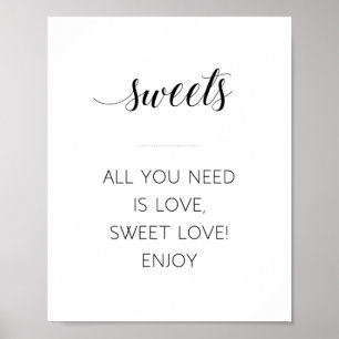 Poster Panneau de mariage Tout ce dont vous avez besoin e