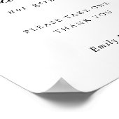 Poster Panneau de masque de douche de mariée de mariage b (Coin)