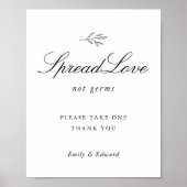 Poster Panneau de masque de douche de mariée de mariage b (Devant)