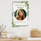 Poster Panneau de mémorial de funérailles photo (Cuisine)